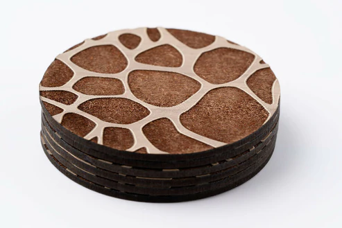 African Twiga 6 Piece Wooden Coaster