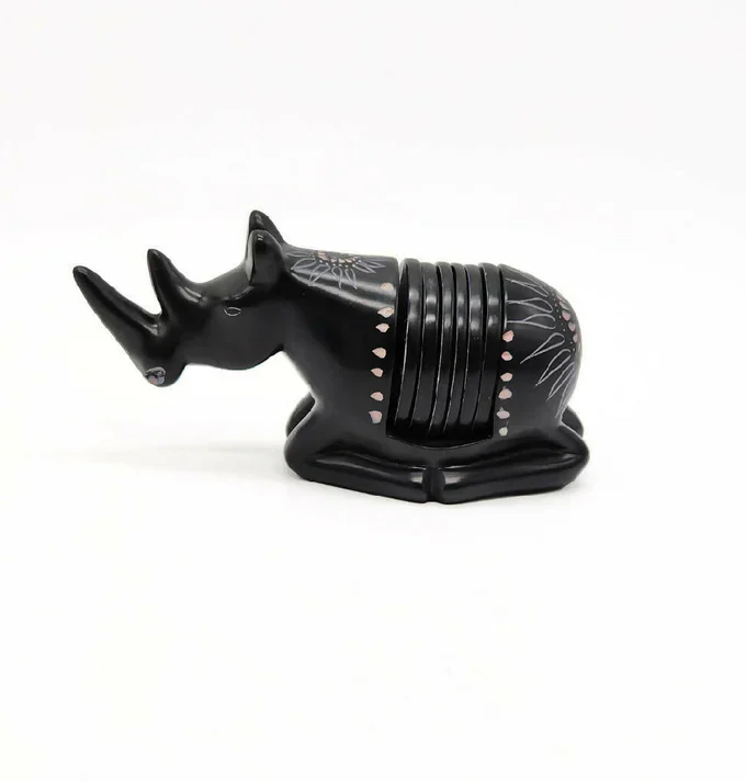 Kifaru Soapstone Coaster