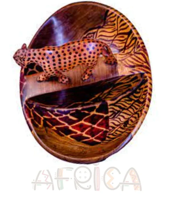 Mahogany 6-Inch Animal Standing Bowl