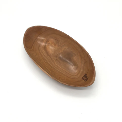 Wooden Oval Kitchen Bowl