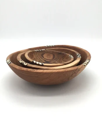 3-Piece Wooden Kitchem Bowl Set -33 -1