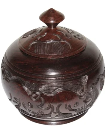 Ebony Wooden Peanut Pot