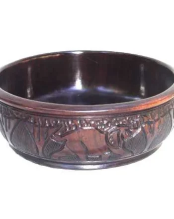Large Handcrafted Ebony Sugar Bowl