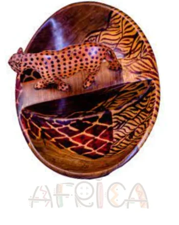 Mahogany 6-Inch Animal Standing Bowl